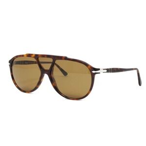 Persol Sunglasses PO3217S 2453 Tortoiseshell Aviator Brown Lens Men's